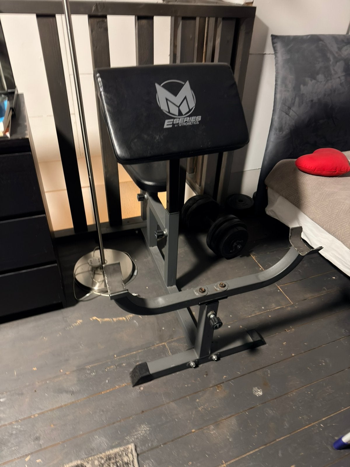 Gymstick E-Series Preacher Curl Bank – Biceps Trainer, Ophalen, Zo goed als nieuw, Krachtstation