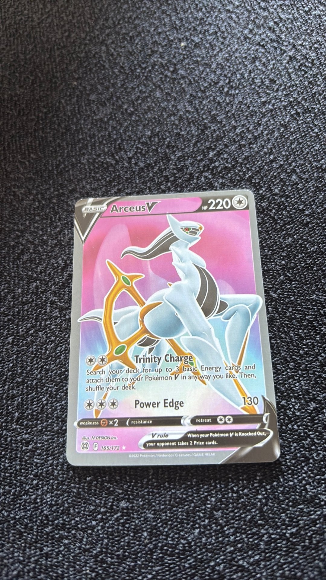 Arceus V wat licht geworden, Ophalen of Verzenden, Gebruikt