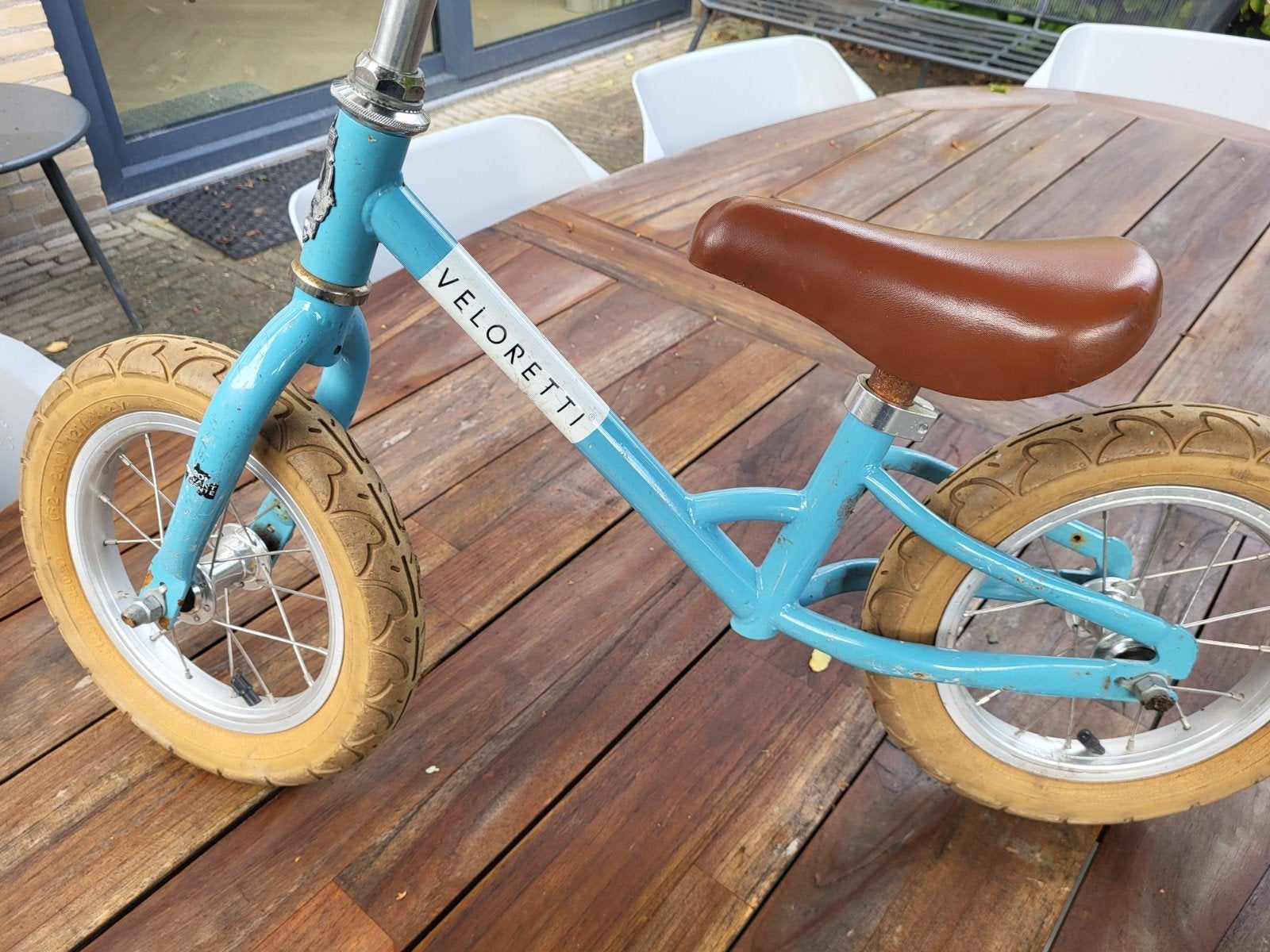 Veloretti loopfiets blauw - perfect voor de kleintjes!, Ophalen, Gebruikt, Minder dan 16 inch, Veloretti