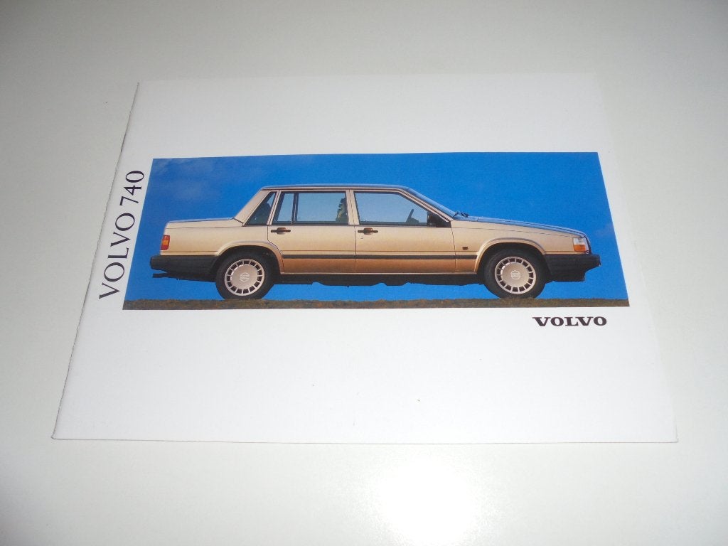 brochure Volvo 740/740 Estate  1991, Ophalen of Verzenden, Nieuw, Volvo