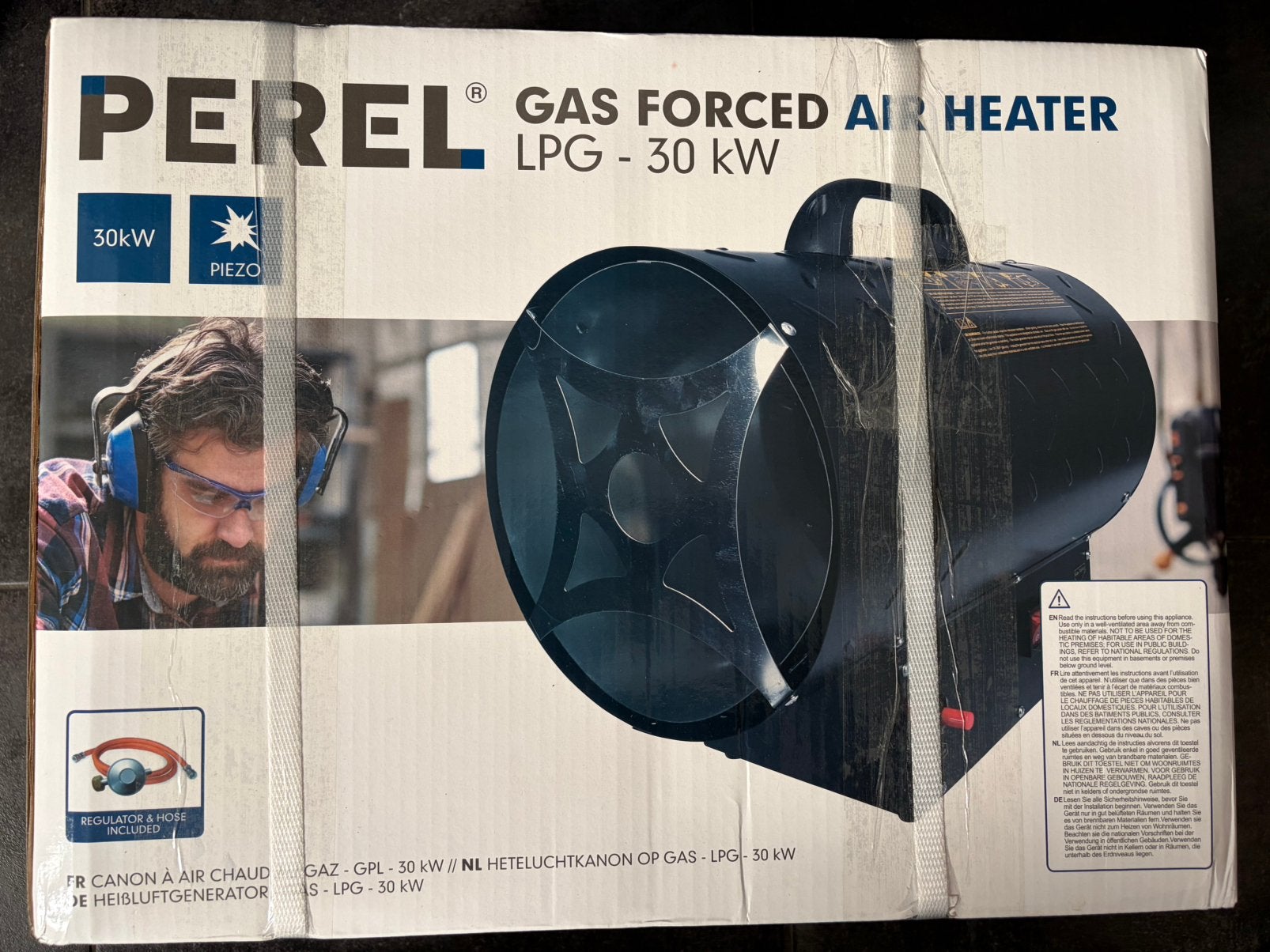 Perel gas heater 30kw nieuw heteluchtkanon gaskanon, Doe-het-zelf en Verbouw, Ophalen of Verzenden, Zo goed als nieuw