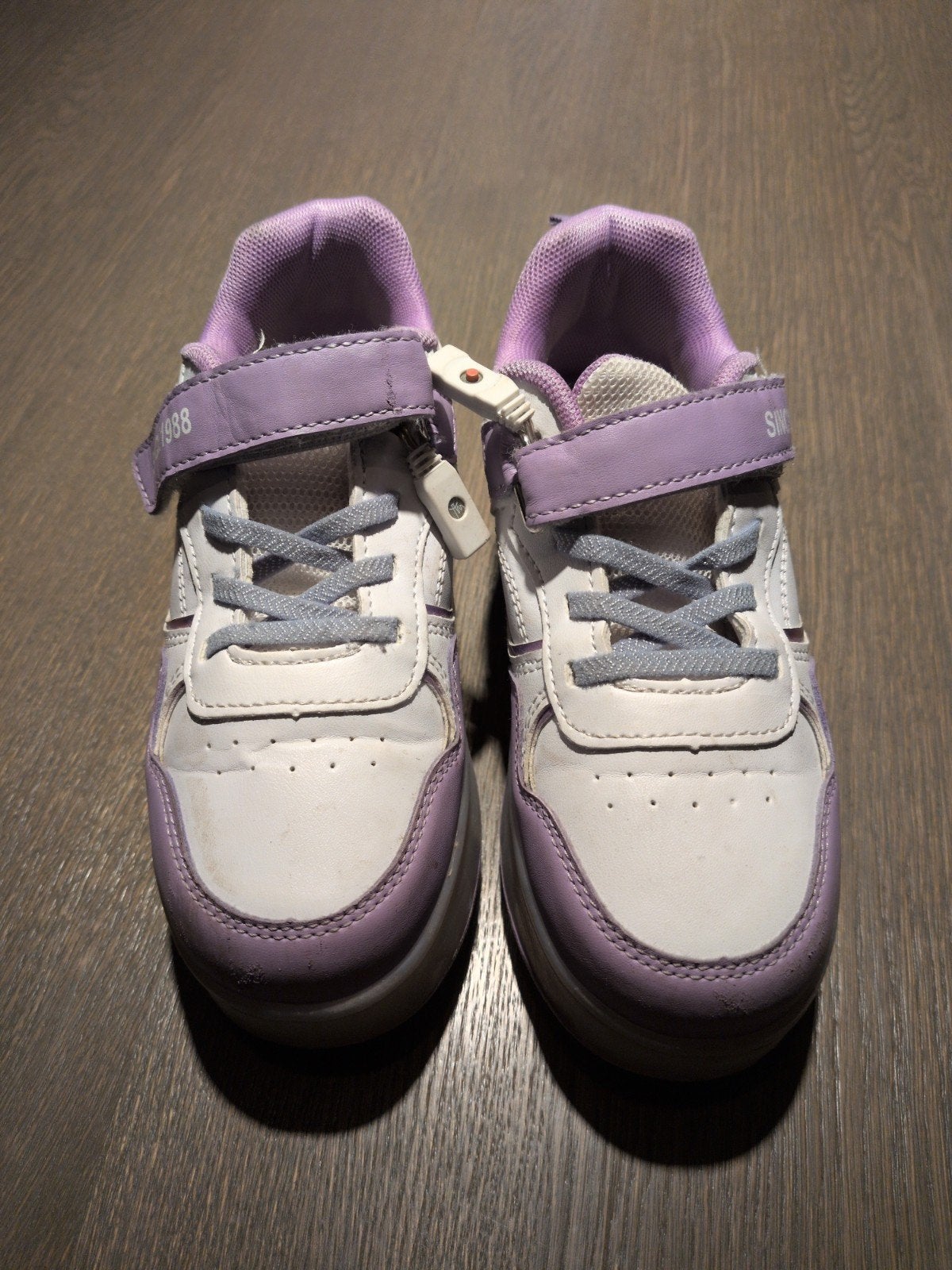 Schoenen met wieltjes - Maat 33 - Wit/Paars, Ophalen of Verzenden, Gebruikt, Kinderen