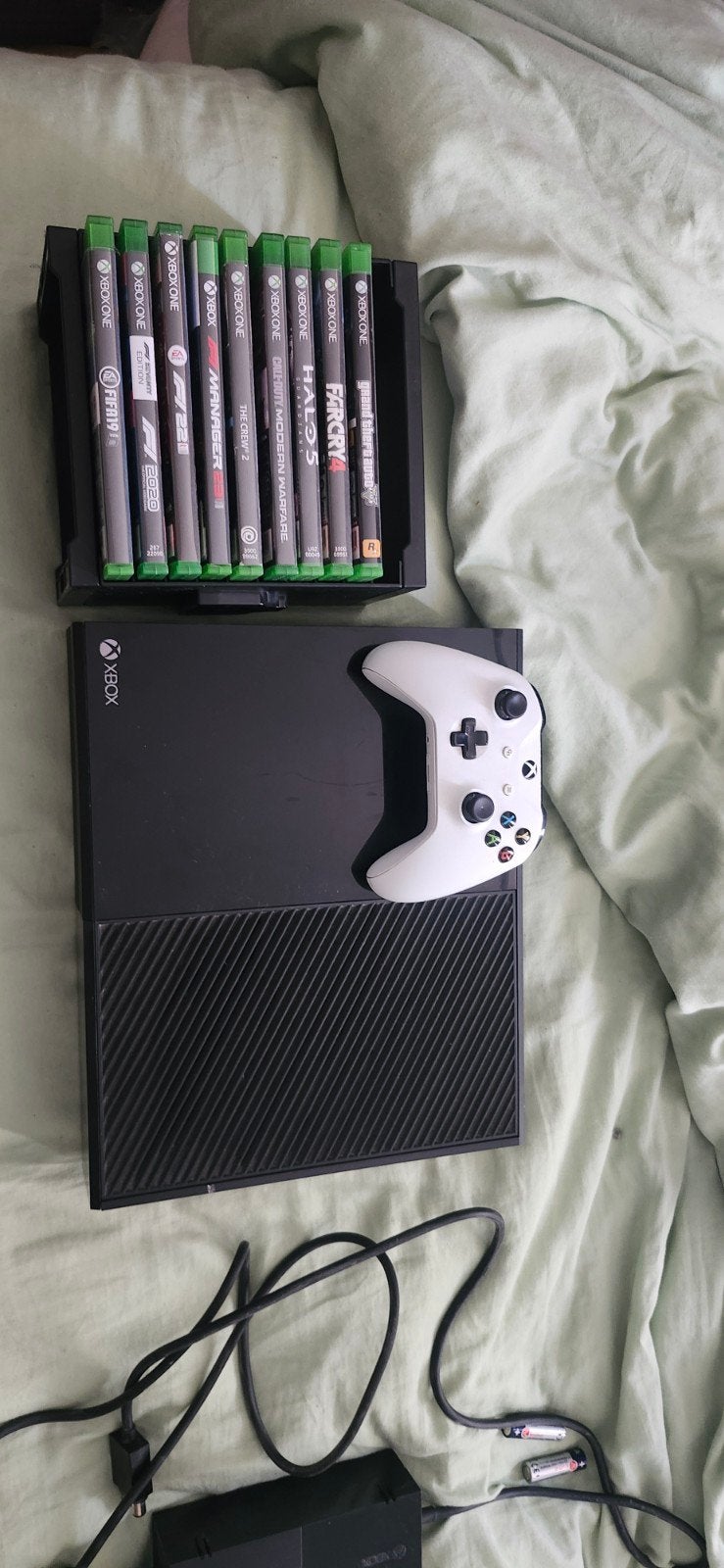 Xbox one met controller en games, Ophalen, Xbox One, Zo goed als nieuw, Met 1 controller