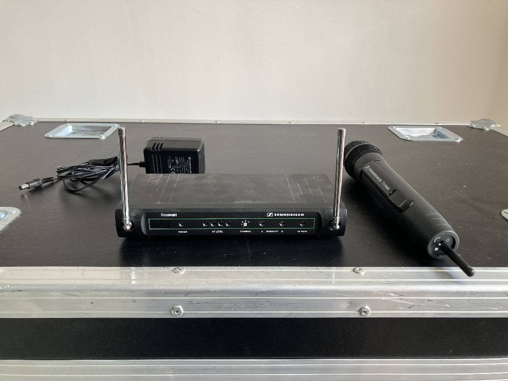 Sennheiser Freeport draadloze microfoon set 863-865MHZ, Ophalen of Verzenden, Gebruikt, Zangmicrofoon, Draadloos