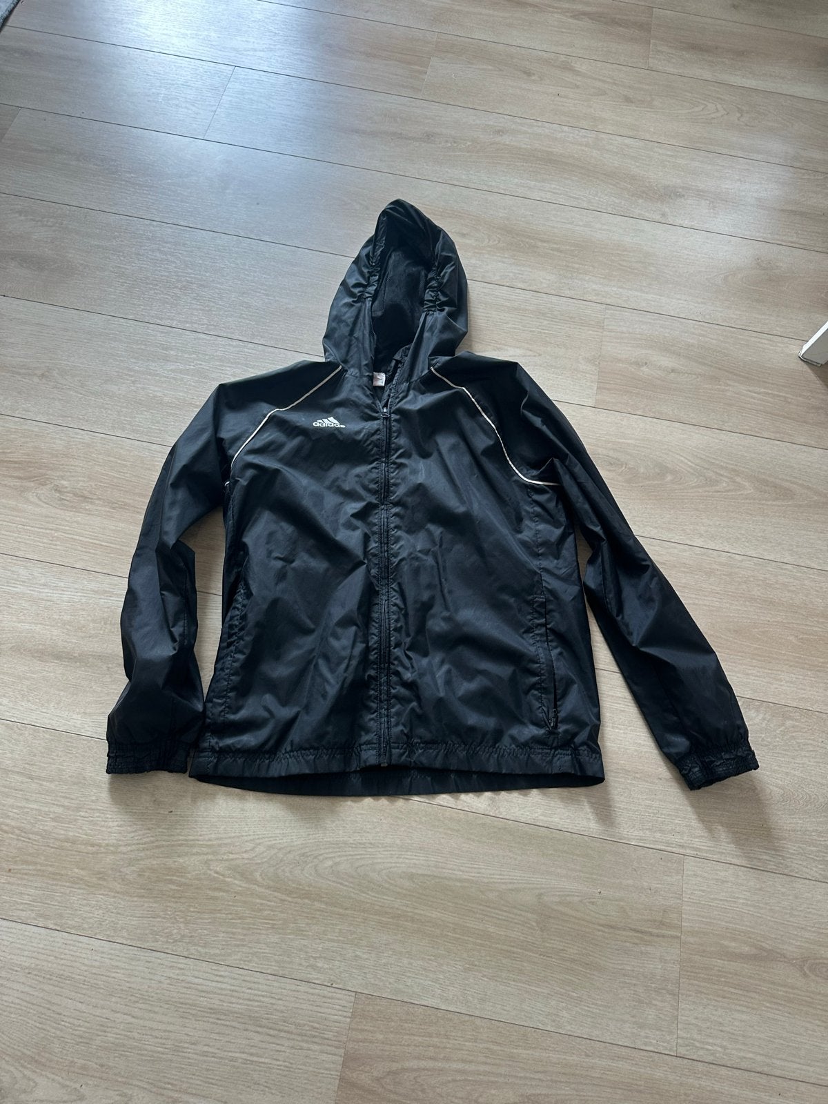 Adidas Zwart Windjack Maat 152, Ophalen of Verzenden