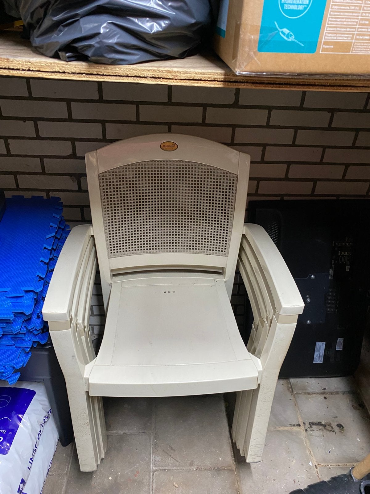 Hartman kuipstoelen met kussens, Ophalen, Gebruikt, Kunststof