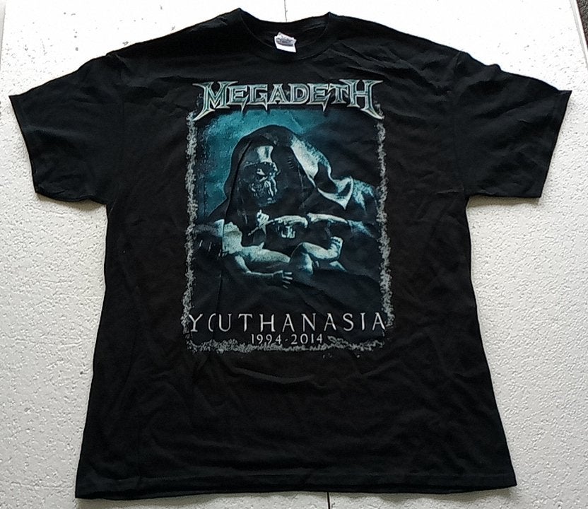 Megadeth Youthanasia  vrij zeldzaam nieuw t shirt XL sh514, Verzenden, Nieuw, Kleding