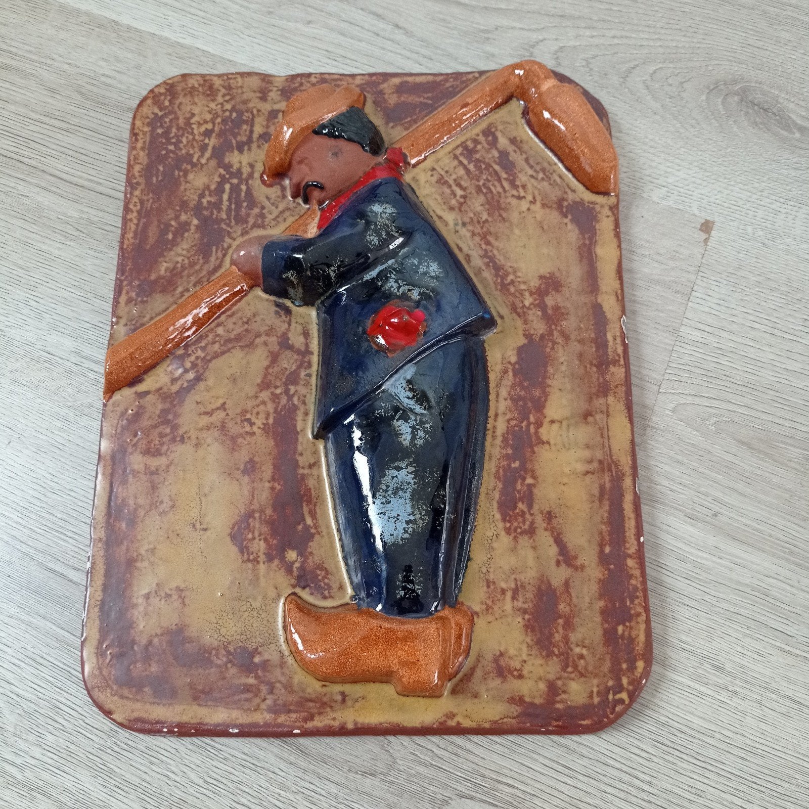 atelier Vandermeulen handwerk wand bord of, Ophalen of Verzenden