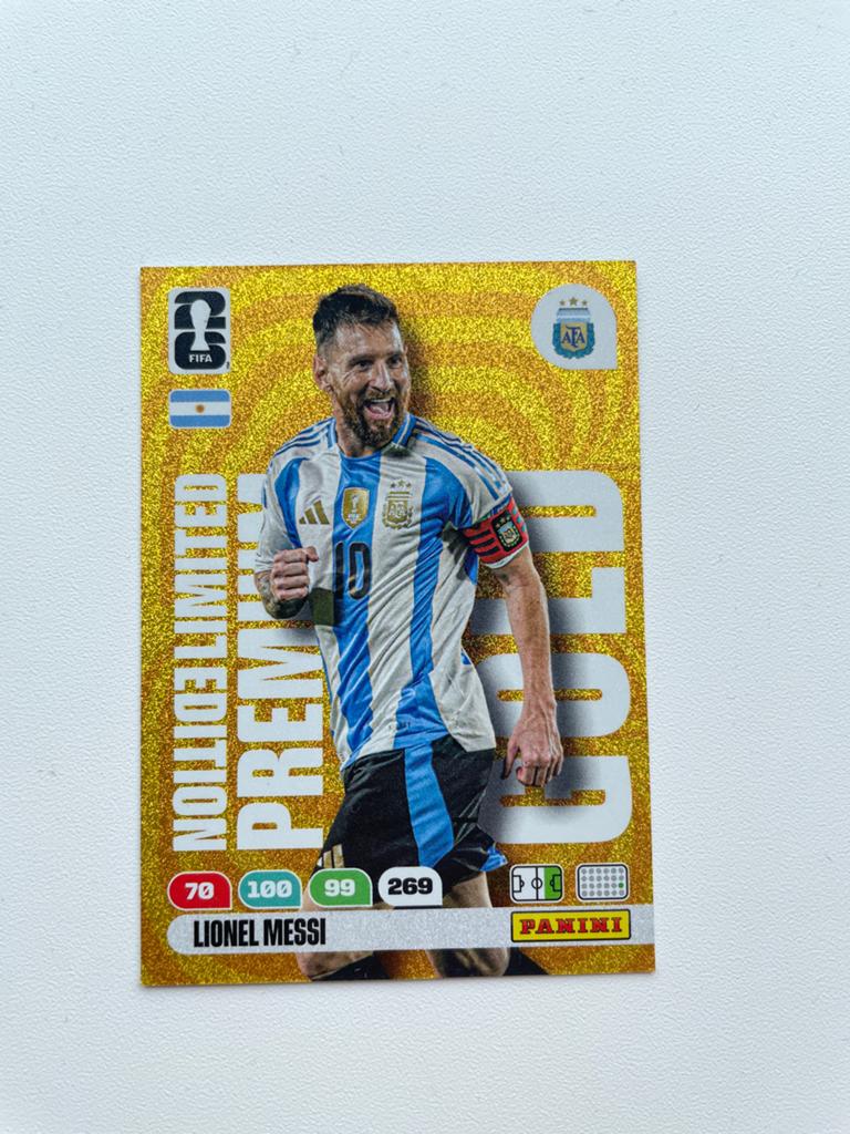 Panini Adrenalyn XL FIFA World Cup Messi Gold, Verzamelen, Ophalen, Nieuw, Buitenlandse clubs, Spelerskaart