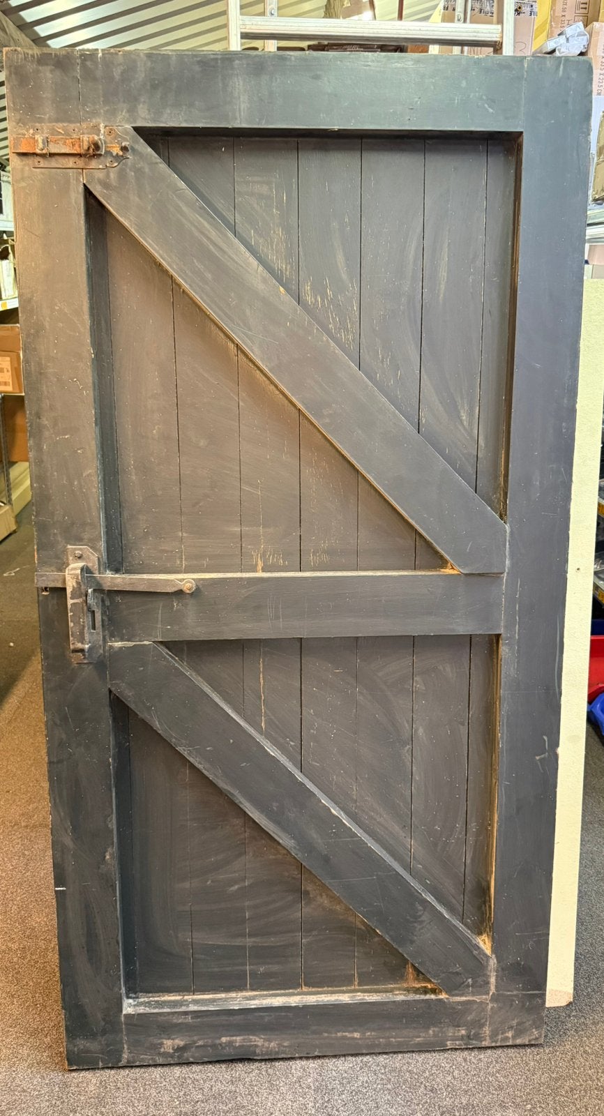 Mooie oude houten boeren stal deur net origineel geheng, Doe-het-zelf en Verbouw, Ophalen, Binnendeur, Minder dan 200 cm, Zo goed als nieuw