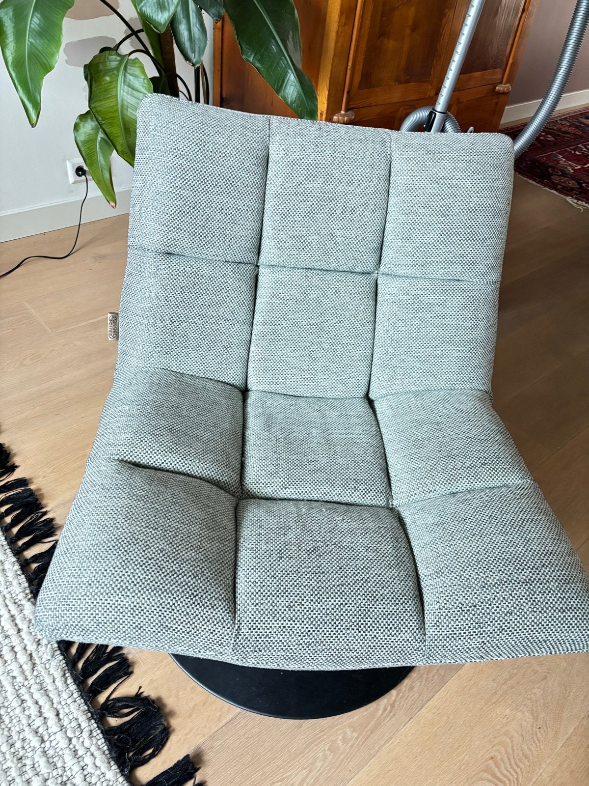 Dutchbone draai fauteuil - Gebruikt, goede staat, Huis en Inrichting, Fauteuils, Ophalen, Gebruikt, Stof, 75 tot 100 cm