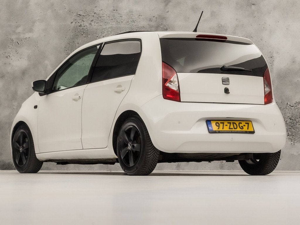 SEAT Mii 1.0 Sport (5 DEURS, SCHUIFDAK, NAVIGATIE, BLUETOOTH, Auto's, Seat, Voorwielaandrijving, Stof, Gebruikt, Zwart