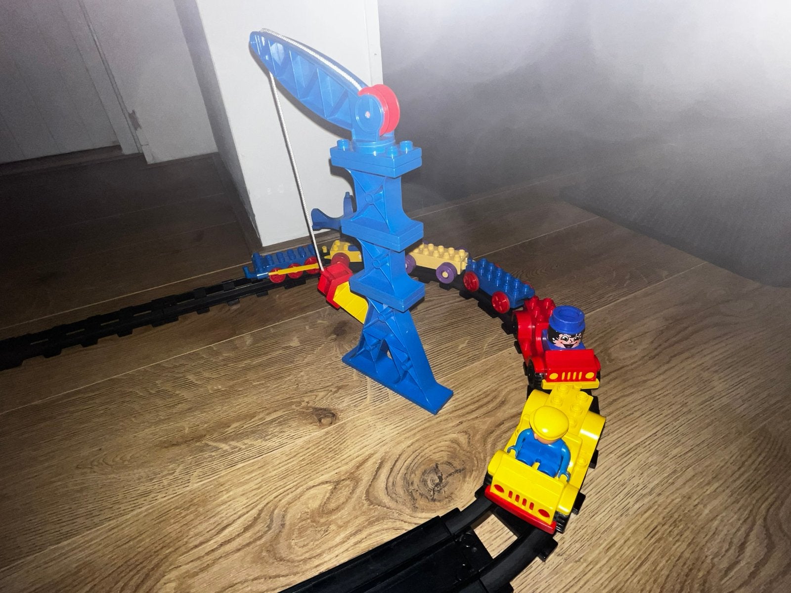 Duplo complete set met treinrails, Ophalen of Verzenden, Zo goed als nieuw, Overige merken