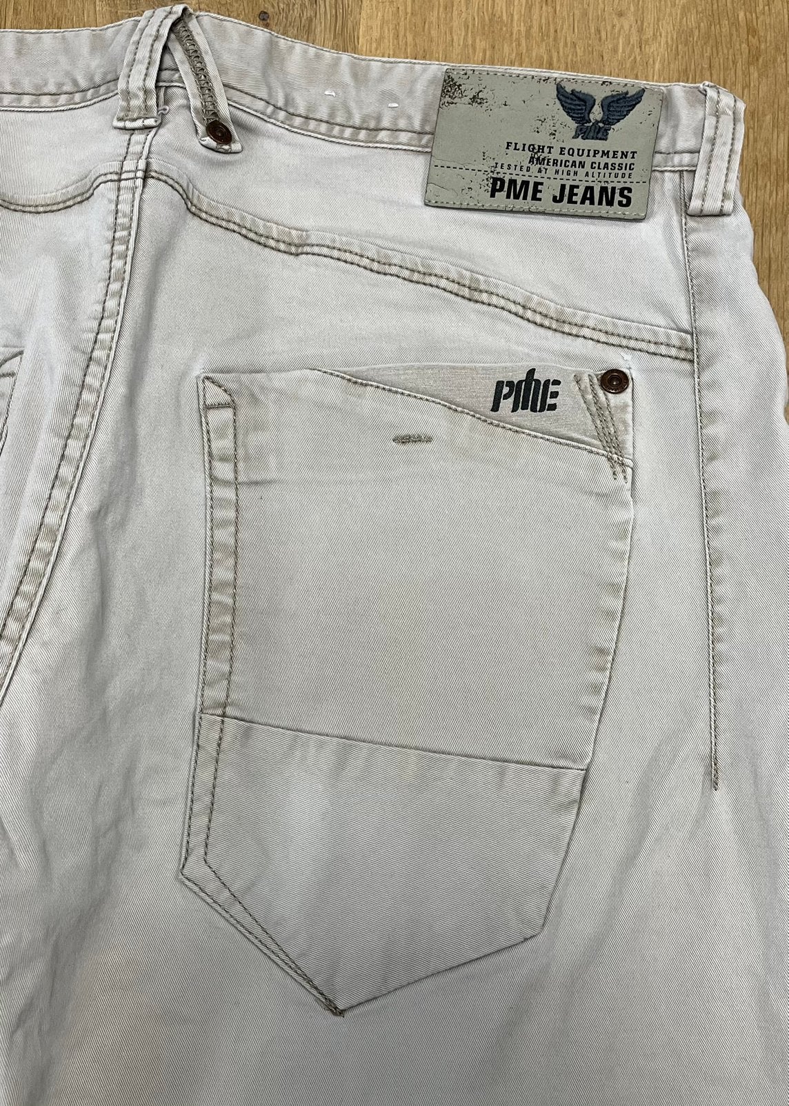 PME Legend Bare Metal spijkerbroek beige - Maat W31 L32, Ophalen of Verzenden, Zo goed als nieuw, Overige kleuren, W32 (confectie 46) of kleiner