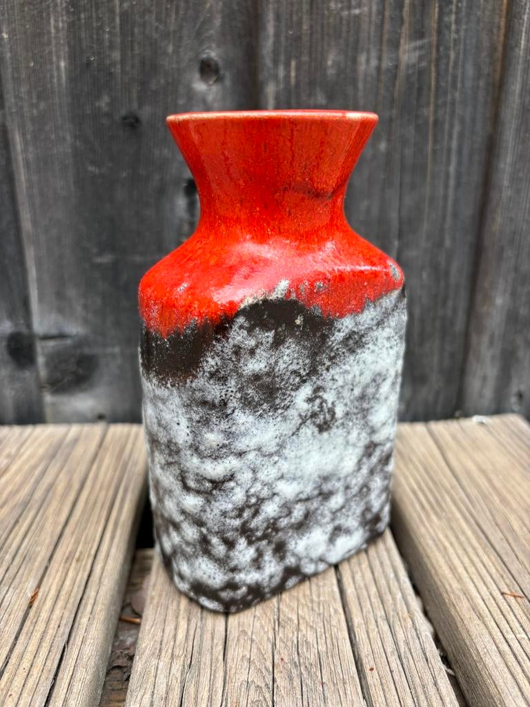 West-Germany fat lava vaas Ü-Keramik Uebelacker 14 cm, Antiek en Kunst, Antiek | Vazen, Ophalen of Verzenden