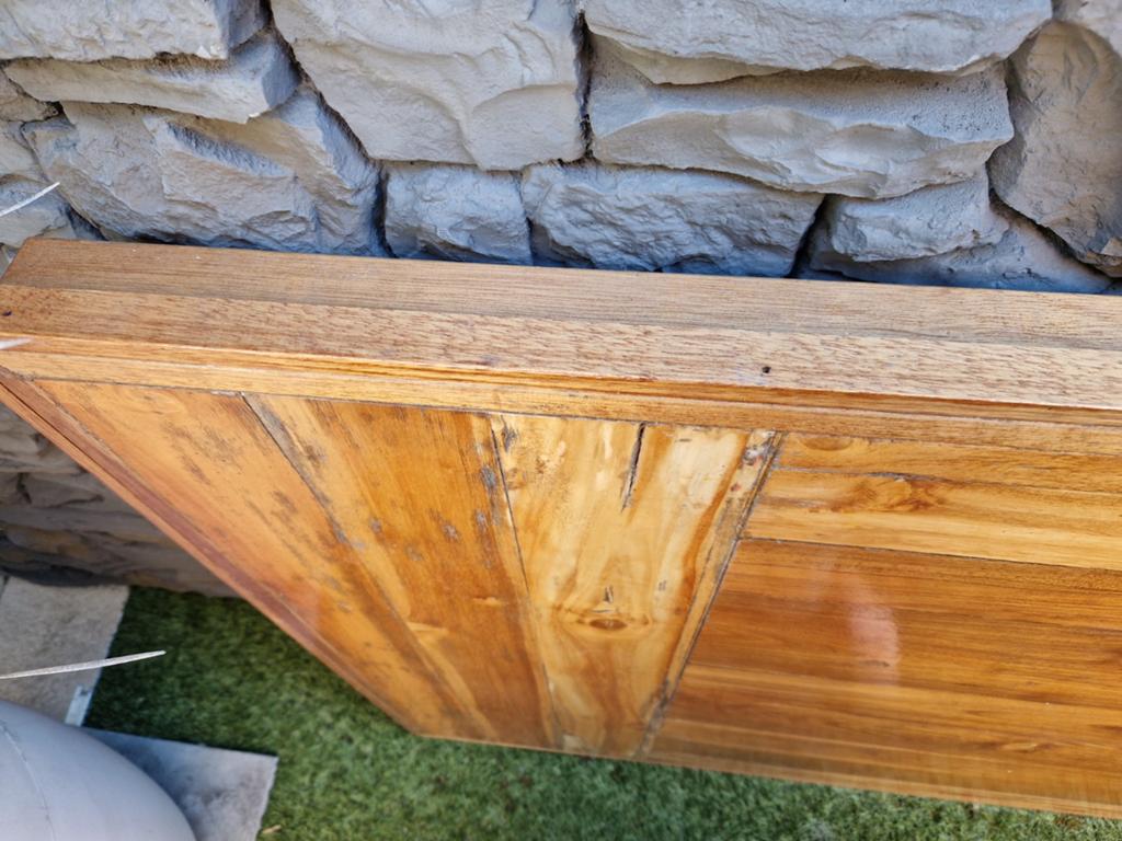 Houten plank/paneel - Teak look, Ophalen of Verzenden, Rechthoekig, 200 cm of meer, 50 tot 100 cm