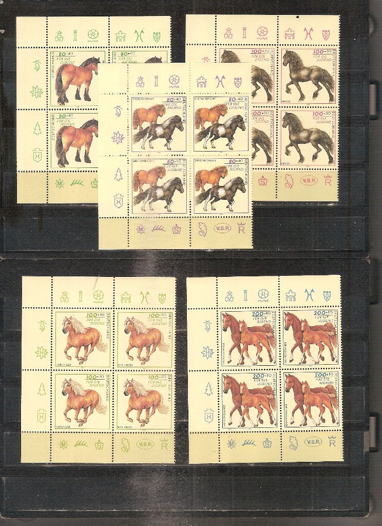 BRD 1920-1924 postfris blok van 4, Ophalen of Verzenden, BRD, Postfris