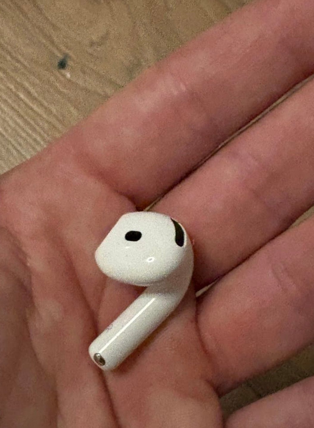 Apple AirPod rechts 4e generatie (model 3058) zonder ANC, Ophalen, In-ear, Bluetooth, Zo goed als nieuw
