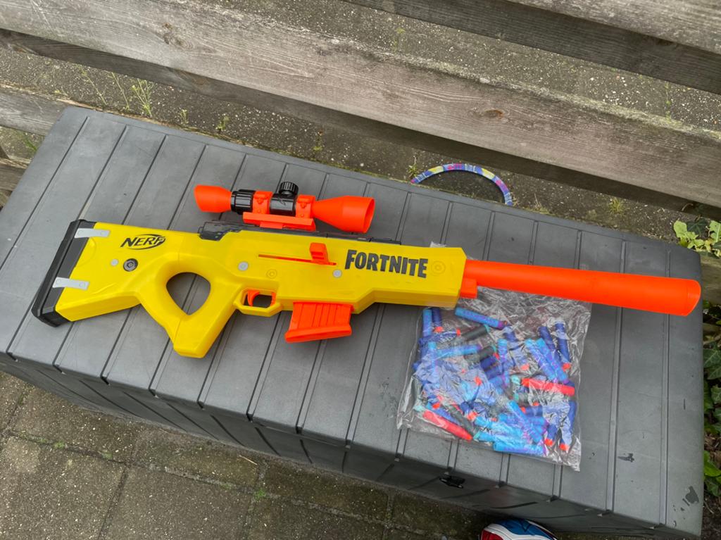 Nerf fortnite sniper rifle, Ophalen of Verzenden, Gebruikt