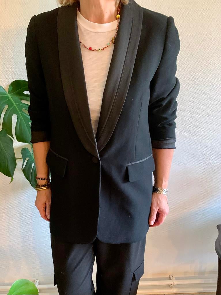 CO “ COUTURE Stijlvol dames smoking blazer maat S, Kleding | Dames, Ophalen of Verzenden, Zo goed als nieuw, Maat 38/40 (M), Zwart