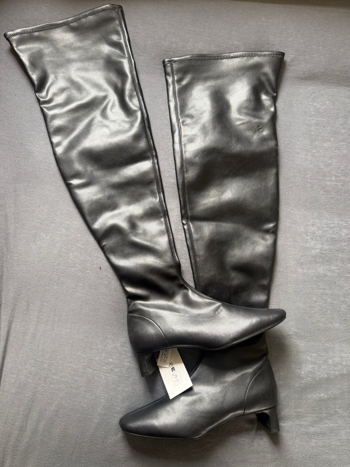 Overknee laarzen H&M, Hoge laarzen, Zwart, Nieuw, Ophalen of Verzenden