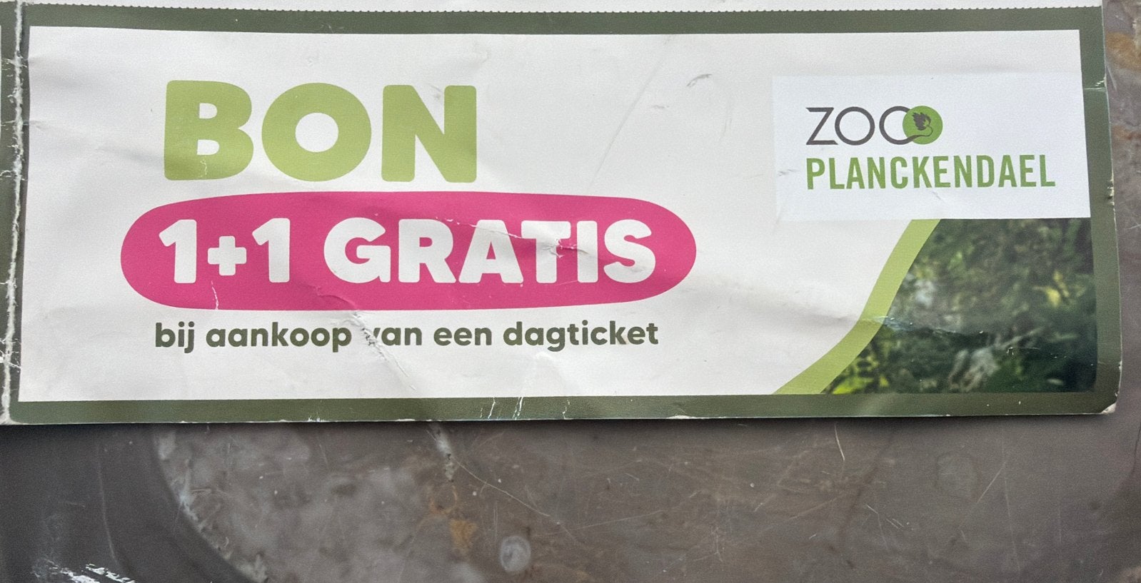 1+1 gratis dagticket Zoo Planckendael, Twee personen, Ticket of Toegangskaart