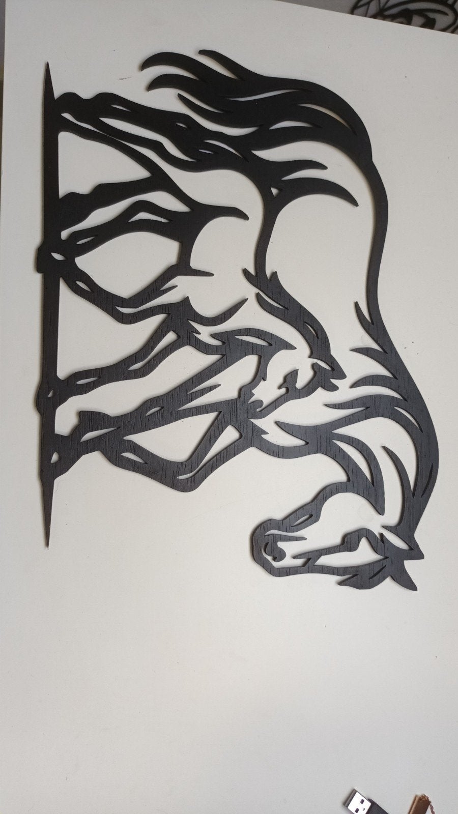 mooie muurdecoratie van hout, Hobby en Vrije tijd, Ophalen of Verzenden, Nieuw, Dieren, Overige typen