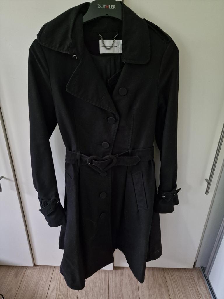 Viktor&rolf jas trenchcoat zwart samenwerking h&m xs 34, Ophalen of Verzenden, Zo goed als nieuw, Maat 34 (XS) of kleiner, Zwart