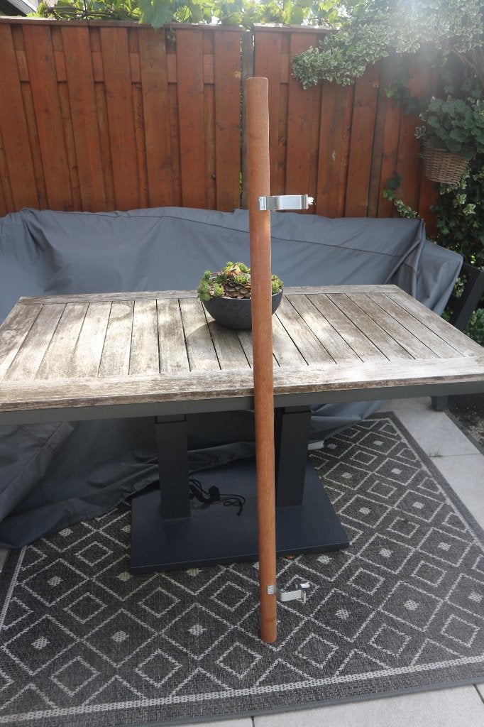 Hardhouten trapleuning met beugels, Ophalen, Zo goed als nieuw, Trap, Minder dan 2 meter