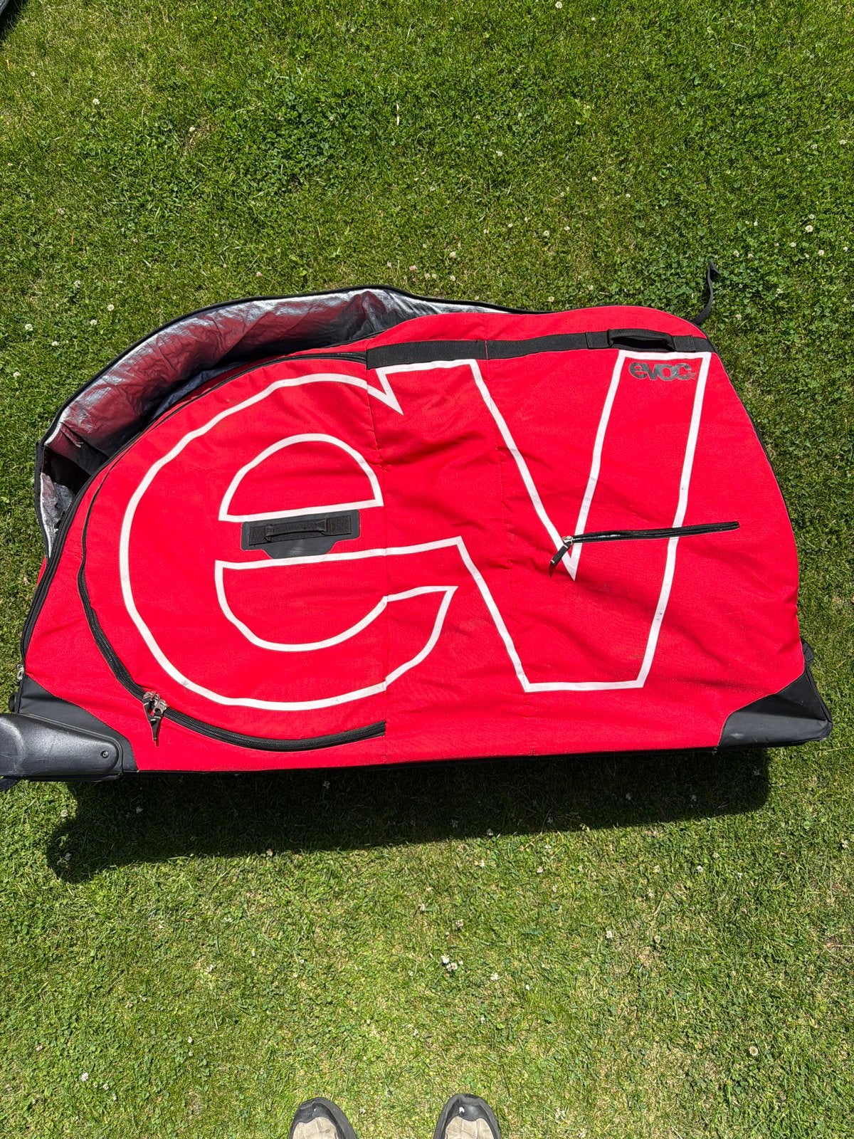 Evoc bike bag incl prorail, Ophalen, Gebruikt