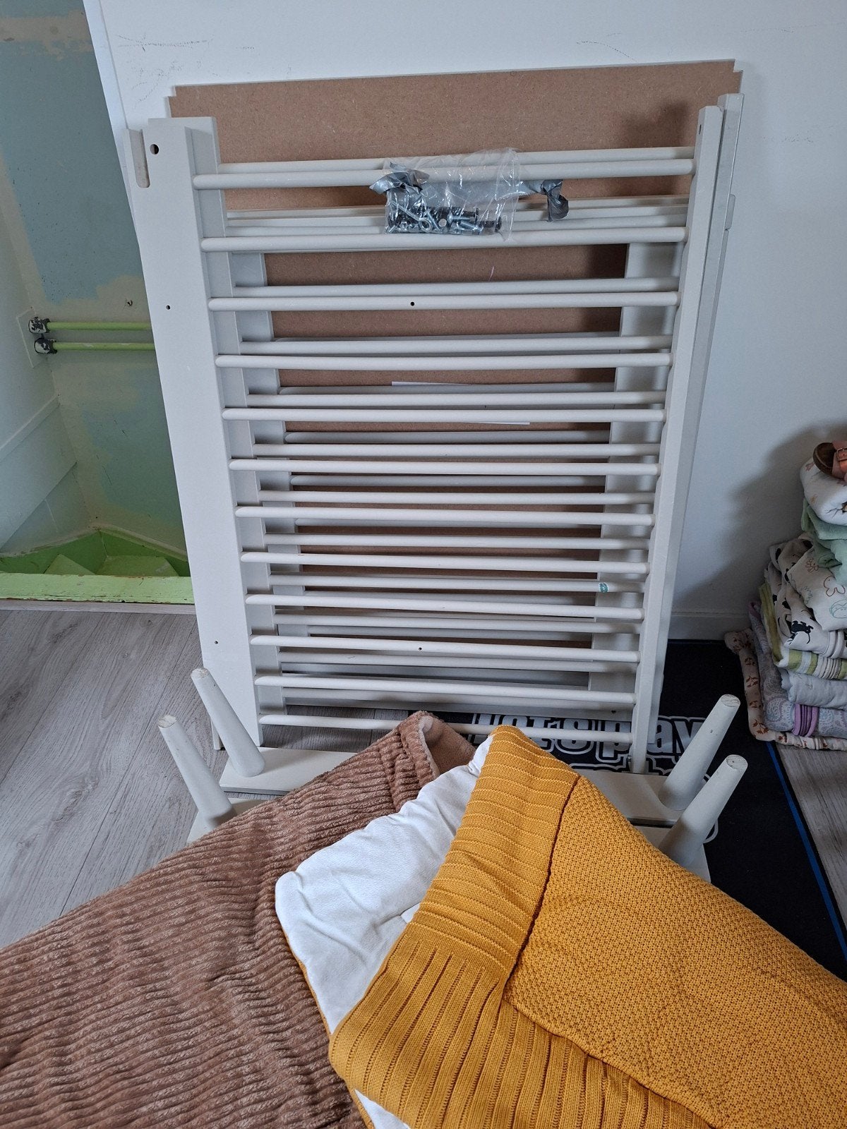 Babybox met 2 boxkleden., Ophalen, Zo goed als nieuw, Rechthoekig, In hoogte verstelbaar