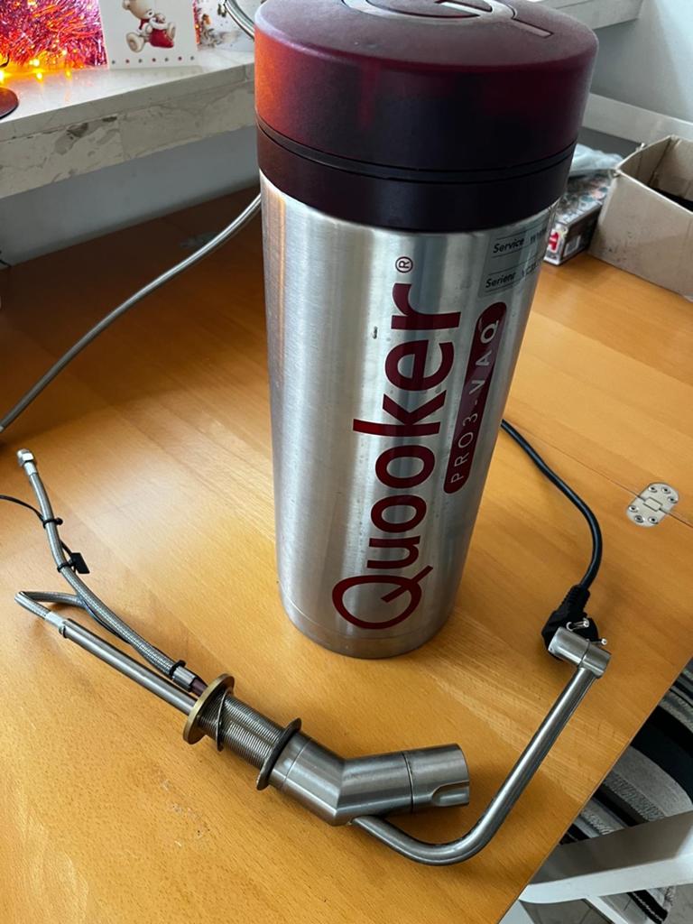 Quooker PRO3-VAQ kokendwaterreservoir met RVS kraan, Ophalen, Gebruikt