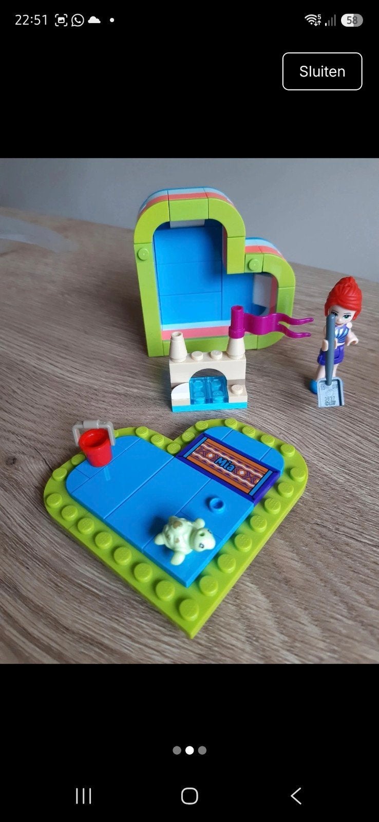 LEGO Friends 41388 Mia's Zomer Hartdoosje, Inclusief instructies, Lego, Friends, Ophalen of Verzenden