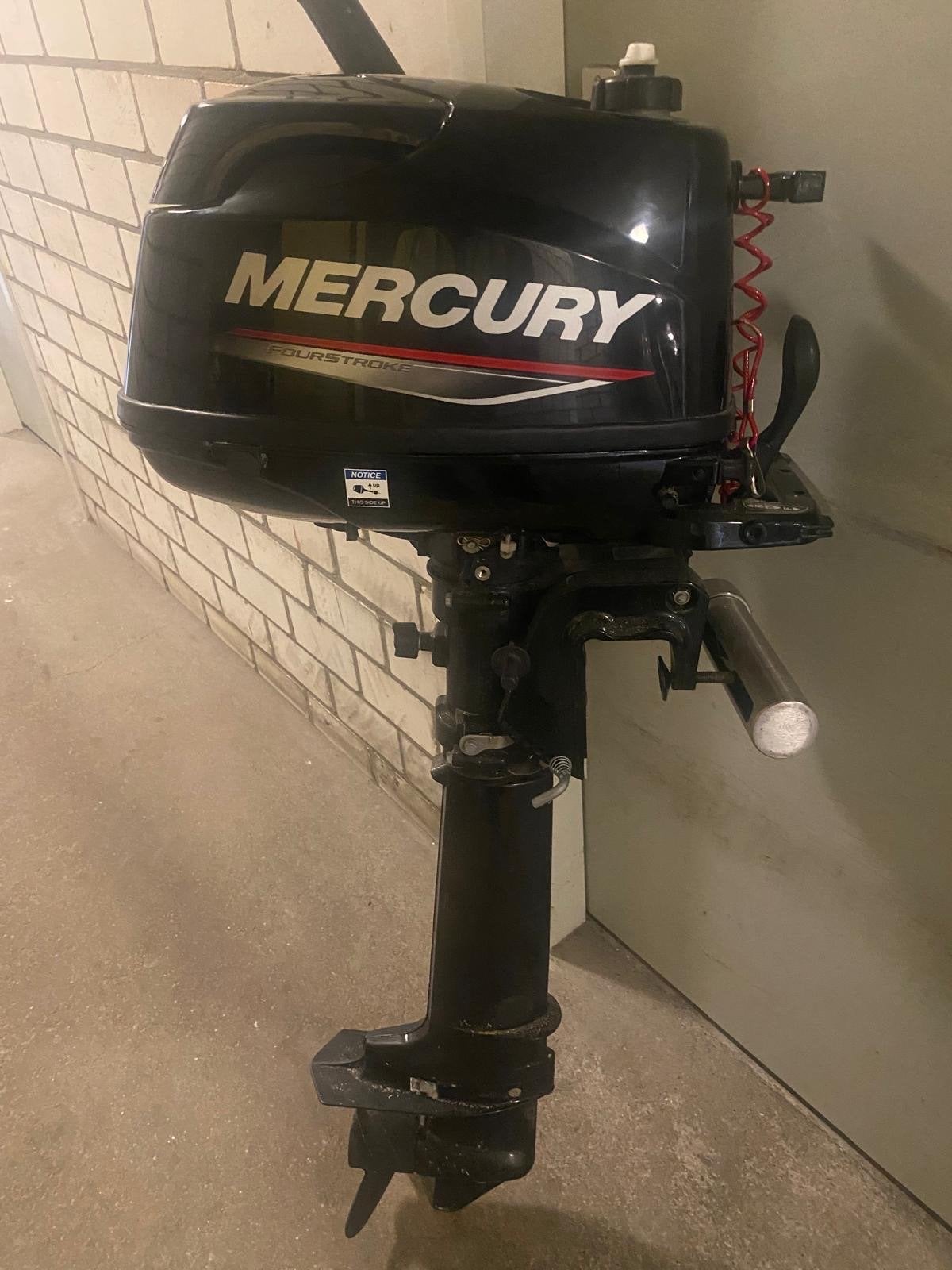 Buitenboordmotor Mercury F4 MLH, 4 pk, 4-takt, Ophalen of Verzenden, Zo goed als nieuw, Motor en Techniek, Zeilboot of Motorboot