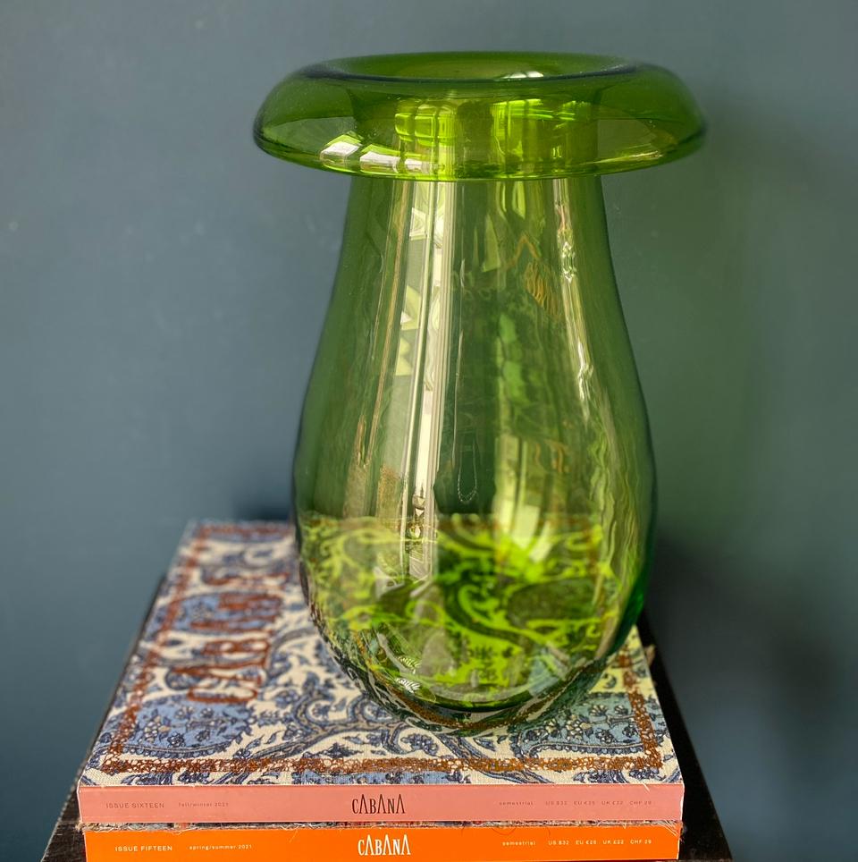 Maria Vinka mushroom XL vaas groen ikea stockholm 1999, Ophalen of Verzenden