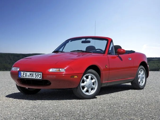 Mazda MX-5 / MX5 Miata NA lichtmetalen bolletjesvelgen, Ophalen, 14 inch, Gebruikt, Velg(en)