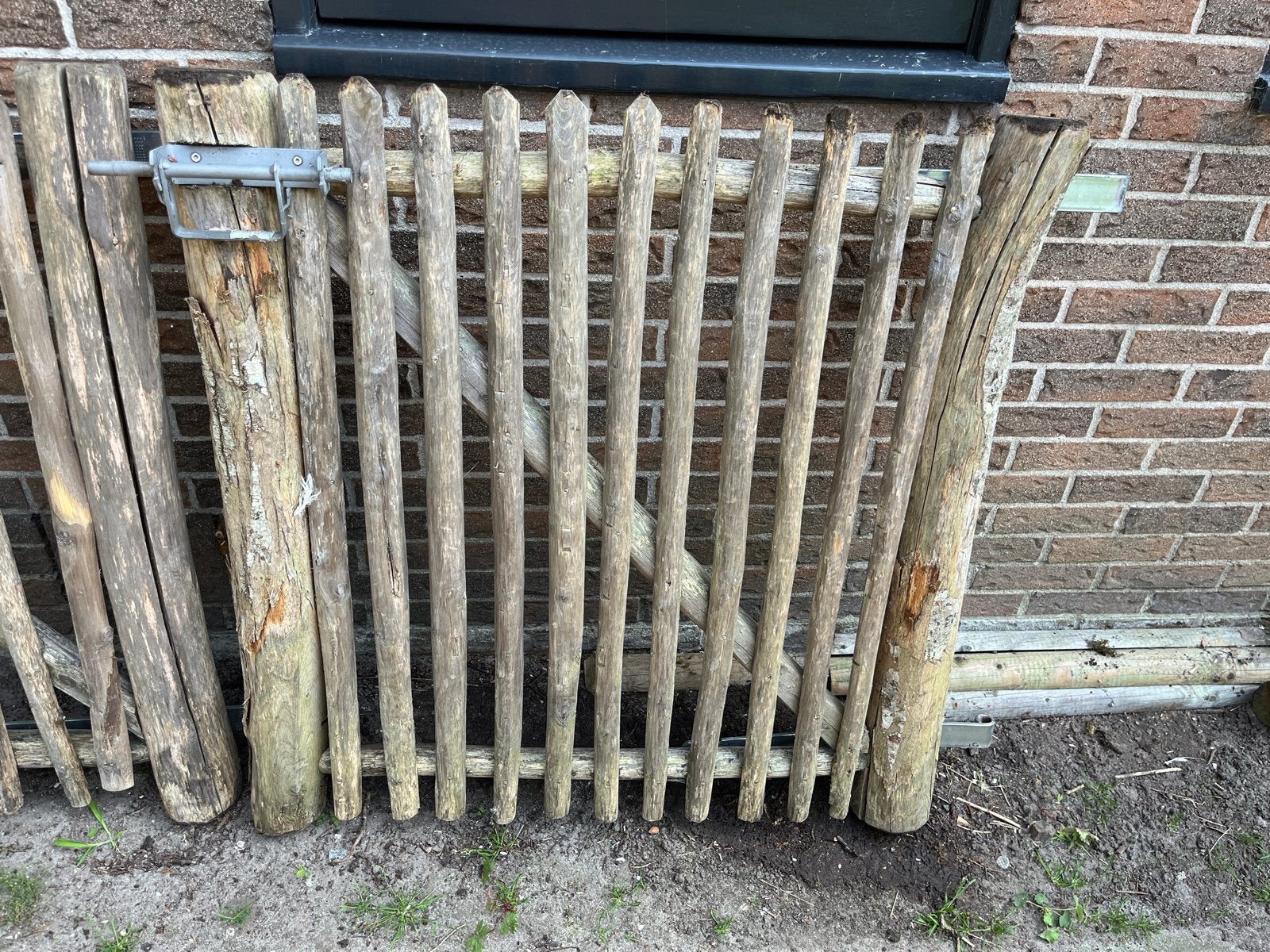 2x Poort schapenhek, Ophalen, Met poort, Gebruikt, Tuinhek