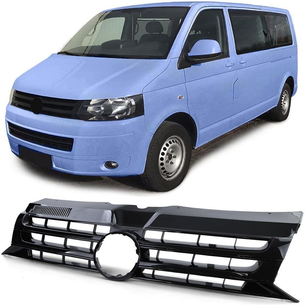 Grill Zwart Glans 09 / 15 Geschikt voor Vw Transporter T5