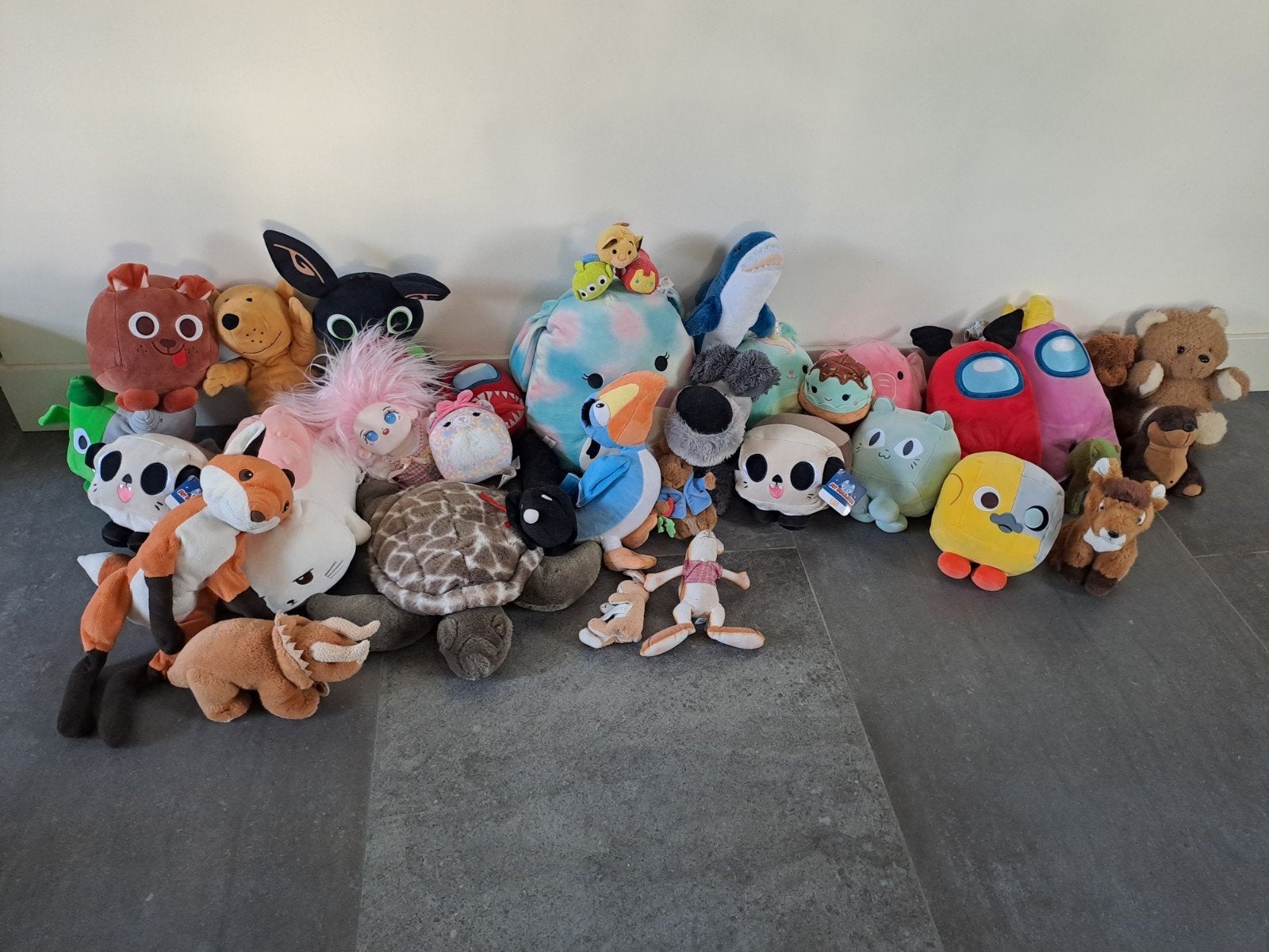 38  knuffels Sint tip, Ophalen, Gebruikt, Overige merken, Overige karakters