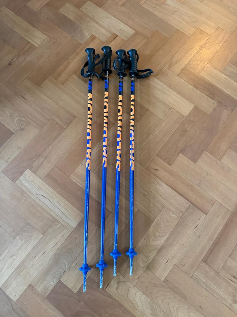 Salomon skistokken voor kinderen 90 & 95cm, Ophalen, Stokken, 100 tot 140 cm, Salomon