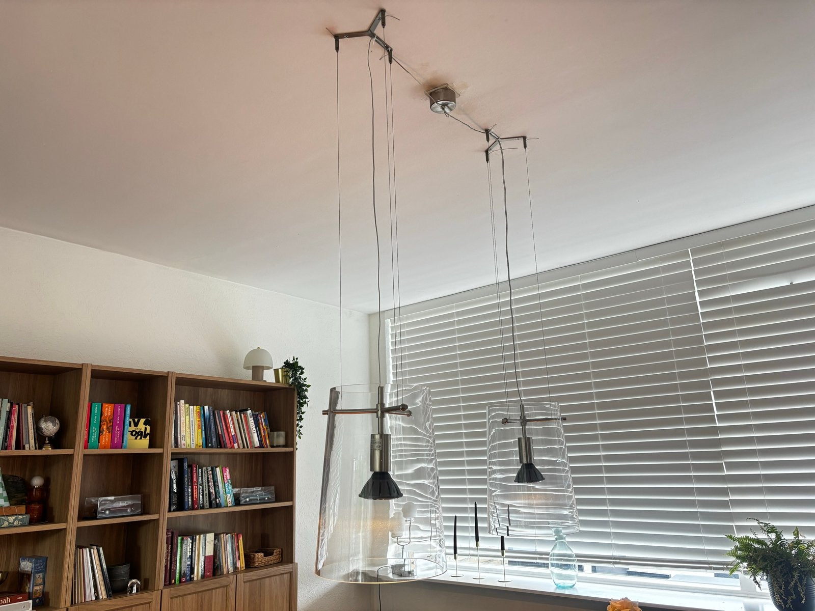 Prandina Sera S1/S1 design hanglamp - 2x mondgeblazen glas, Ophalen, Gebruikt, Glas, E27 (groot)