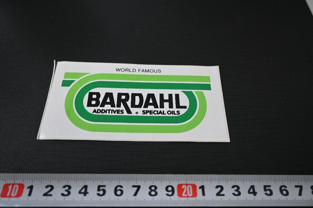 sticker World Famous BARDAHL additives special oils, Ophalen of Verzenden, Zo goed als nieuw