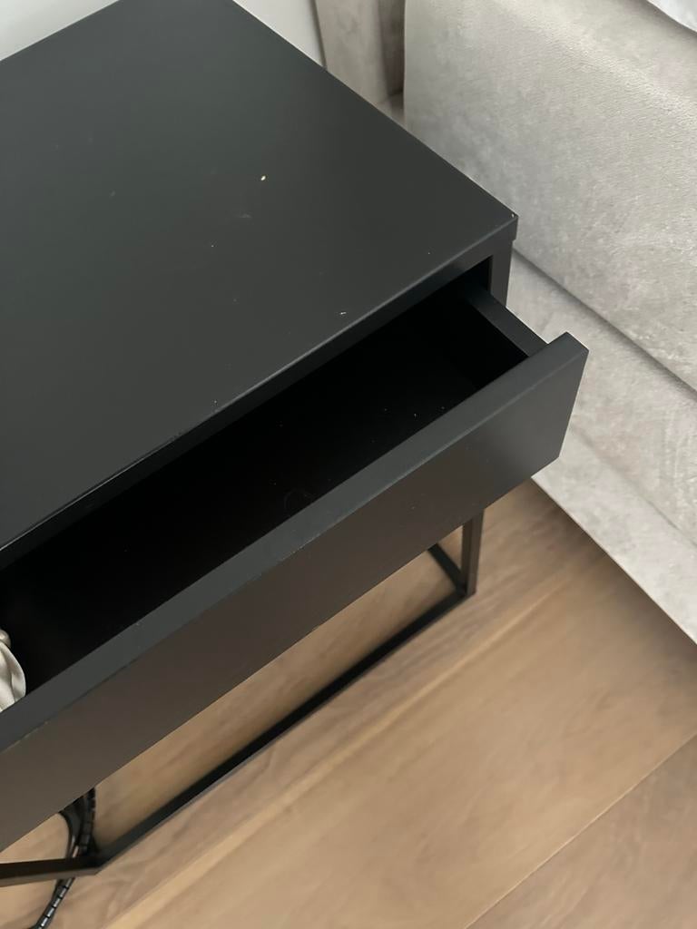 4x IKEA Vikhammer nachtkastjes 60x39 - Zwart, Ophalen, Gebruikt, 55 tot 70 cm, 45 tot 65 cm