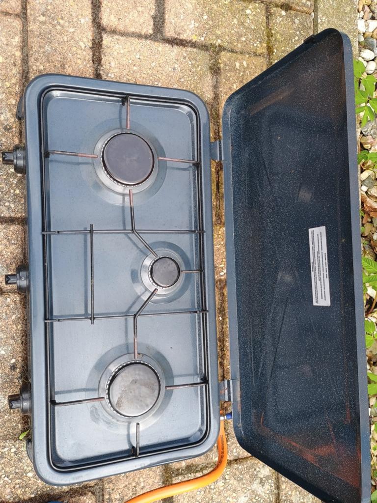 Tristar camping kooktoestel met 3 pitten, Ophalen of Verzenden, Gebruikt