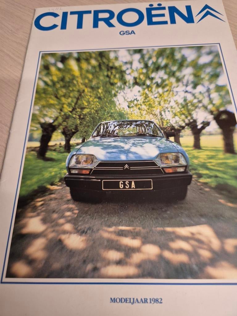 1982 Nederlands Citroën GSA folder izgst óók de GSA Break, Ophalen of Verzenden, Zo goed als nieuw, Citroën