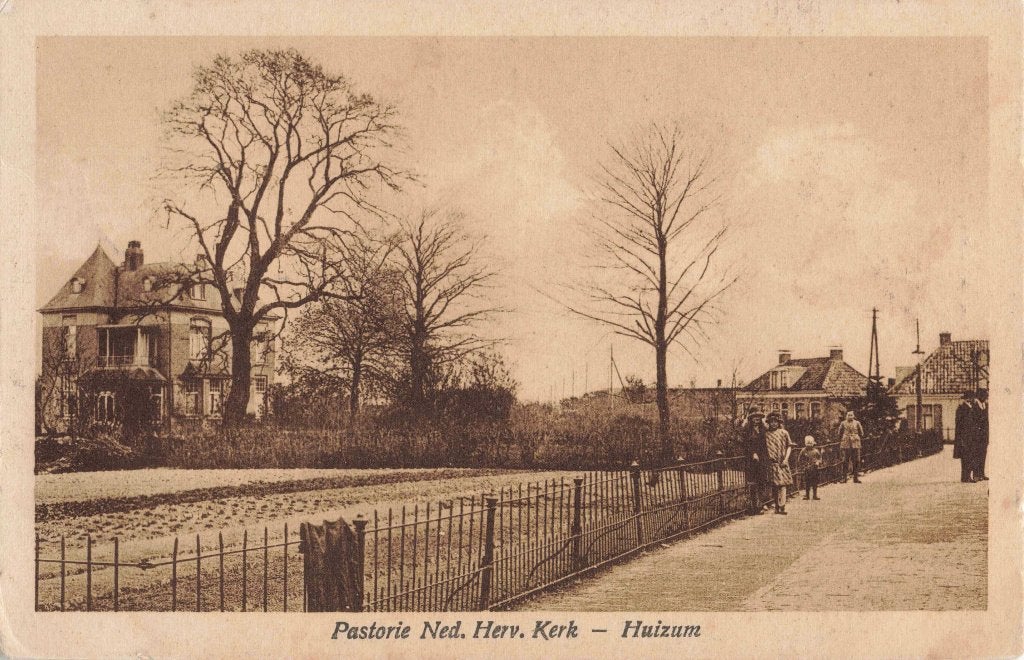 Leeuwarden Huizum Pastorie B3596, Ophalen, 1920 tot 1940, Gelopen, Friesland