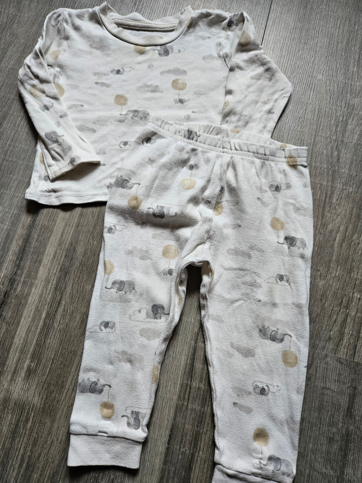 Schattige olifant pyjama maat 86, Nacht- of Onderkleding, Gebruikt, Jongetje of Meisje, Ophalen of Verzenden