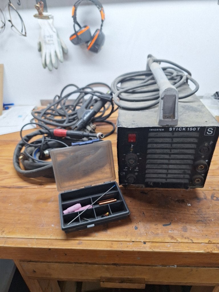 EWM STICK 150-T Lasinverter – MMA / TIG Lasmachine, Ophalen of Verzenden, Gebruikt, 150 tot 250 ampère, Tig