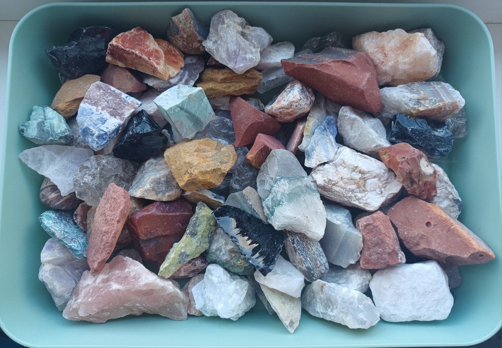 Ruwe edelstenen (trommelstenen) 2kg, Ophalen of Verzenden, Mineraal