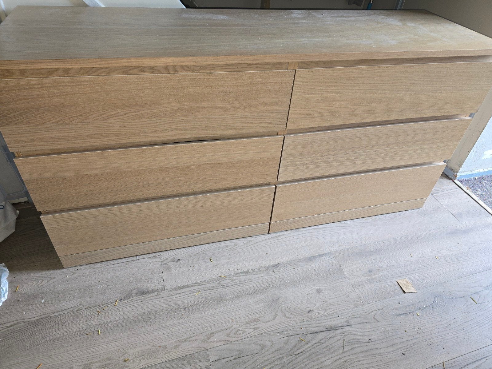 Malm 6 laden kast, Huis en Inrichting, Kasten | Ladekasten, Ophalen, 50 tot 100 cm, Zo goed als nieuw, 3 of 4 laden